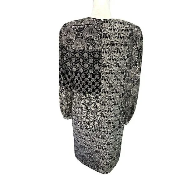 Wayne Kastning For Helga Shift Dress Size 14 Womens Vintage Long Sleeve Lined - Picture 2 of 16